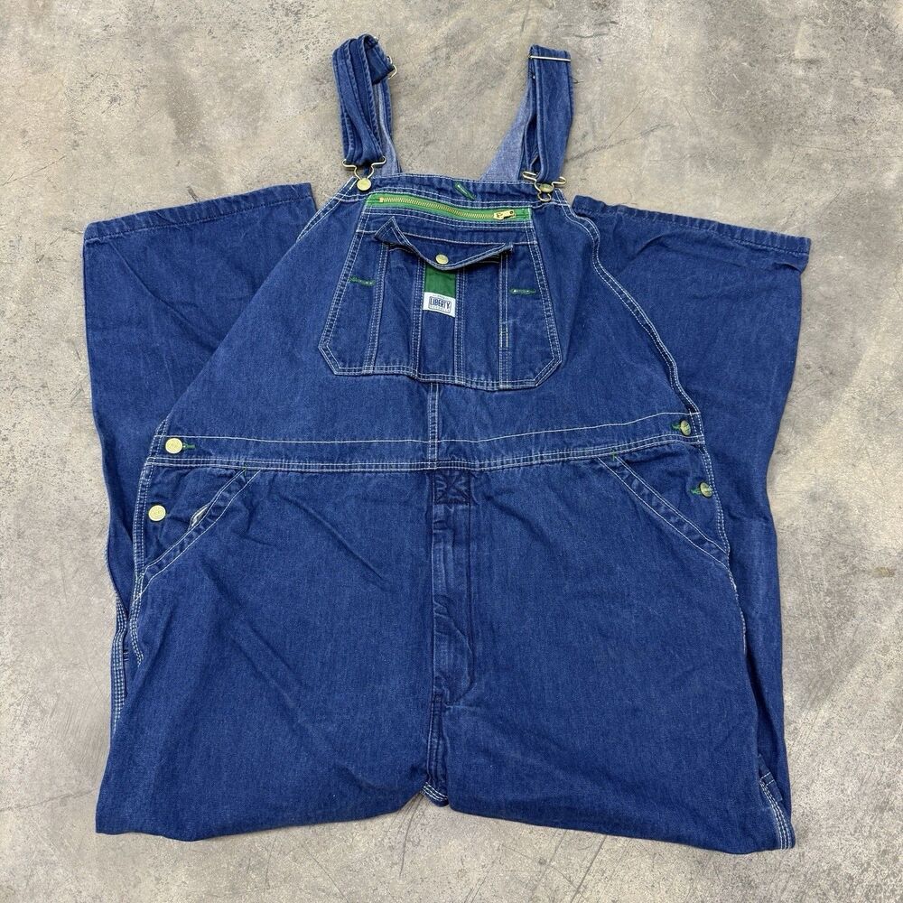 Liberty Blue Bib Overalls Size 44x33 Blue